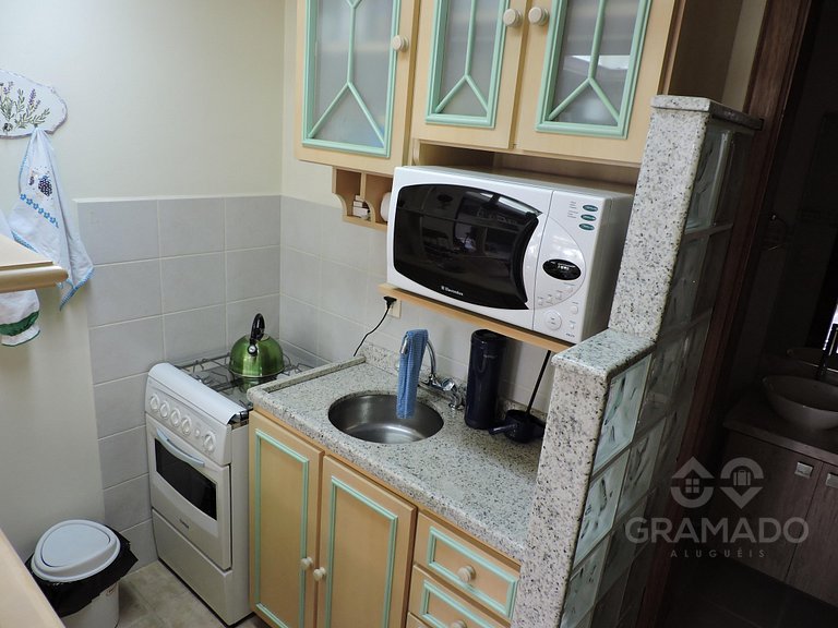 A Pé da Rua Coberta | Flat Romântico Gramado