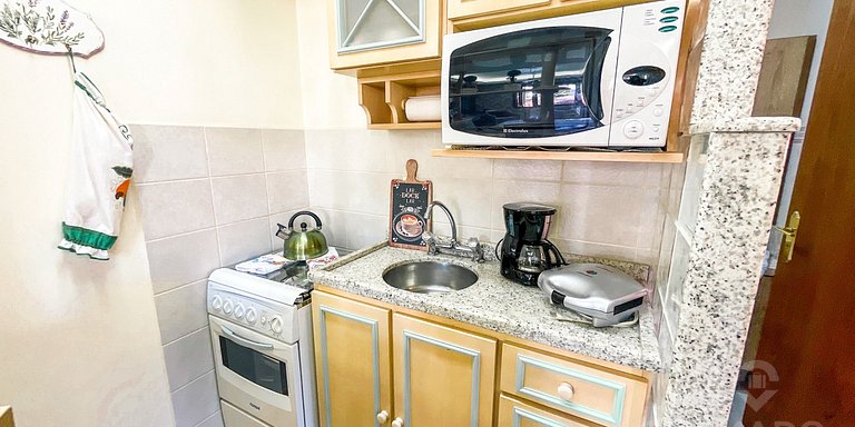 A Pé da Rua Coberta | Flat Romântico Gramado