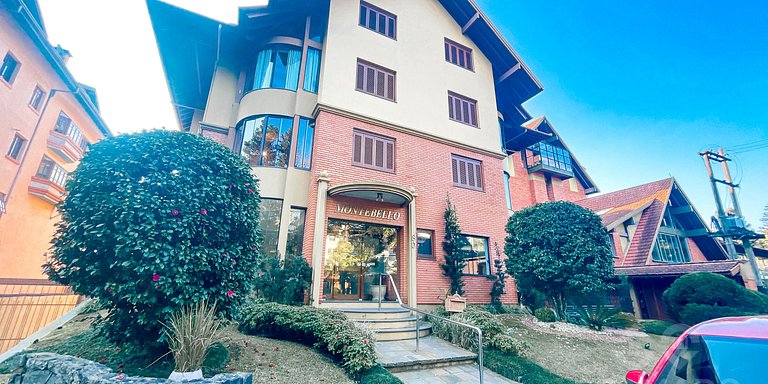 A Pé da Rua Coberta | Flat Romântico Gramado