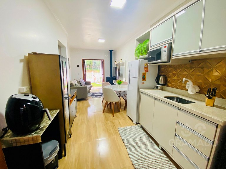 Casa em Canela + Lareira | Espaço e Conforto+Espaço Gourmet