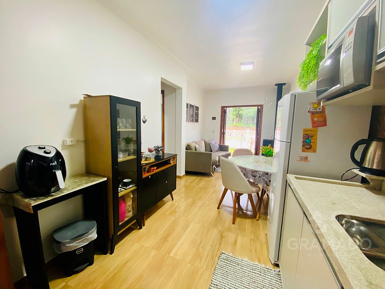 Casa em Canela + Lareira | Espaço e Conforto+Espaço Gourmet