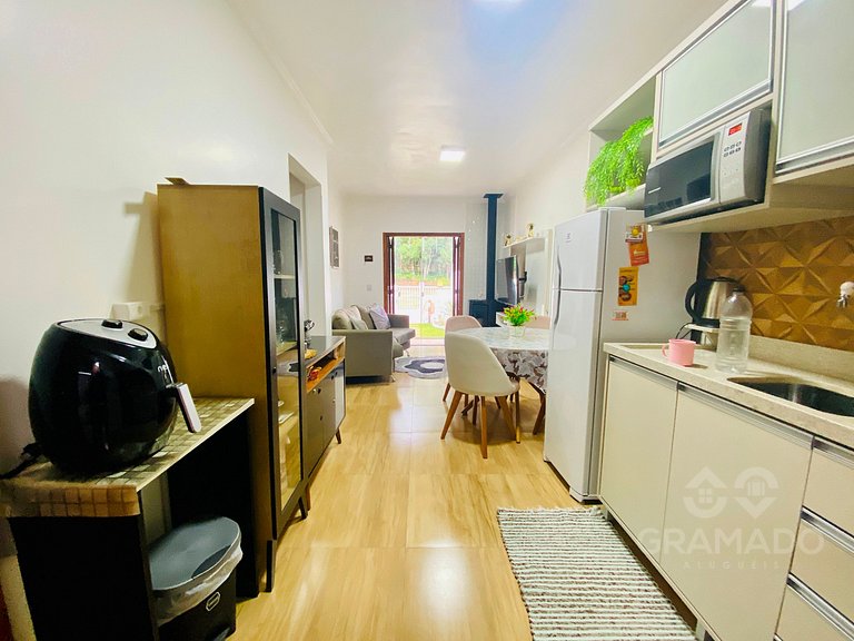 Casa em Canela + Lareira | Espaço e Conforto+Espaço Gourmet