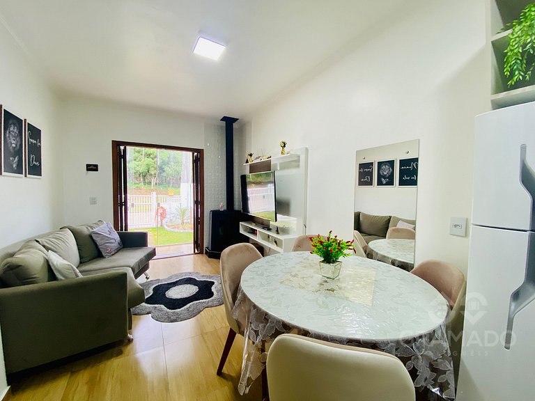 Casa em Canela + Lareira | Espaço e Conforto+Espaço Gourmet