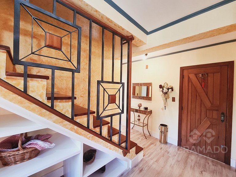 Ap amplo p/ 12 pessoas + Wi-Fi & ar perto da Rua Torta