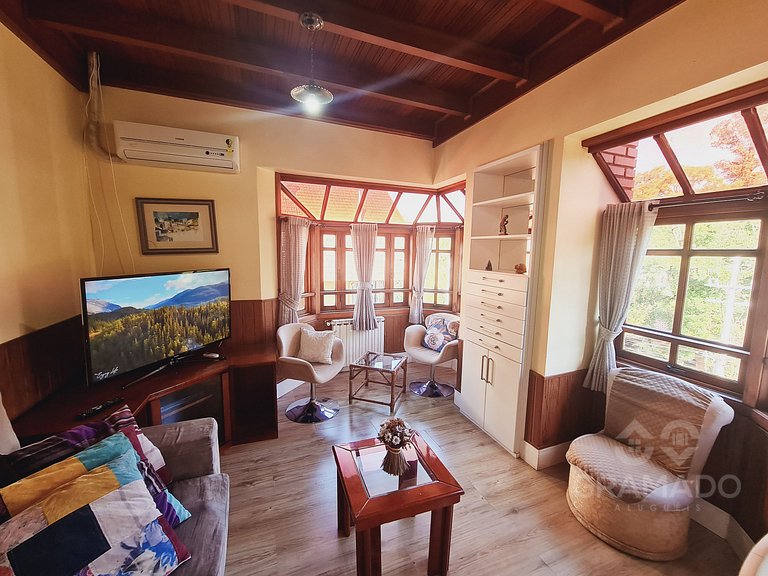 Ap amplo p/ 12 pessoas + Wi-Fi & ar perto da Rua Torta