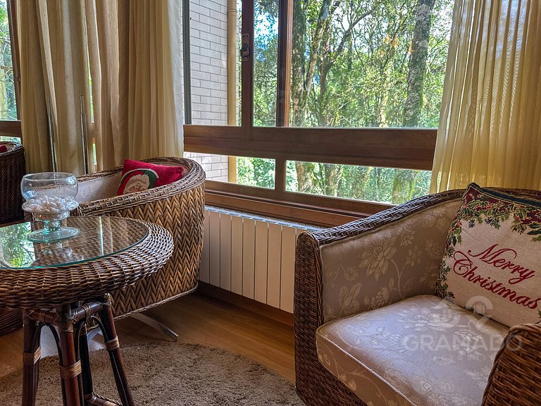 Conforto, 2Q + Lareira e Churrasqueira+Wiffi+Vaga