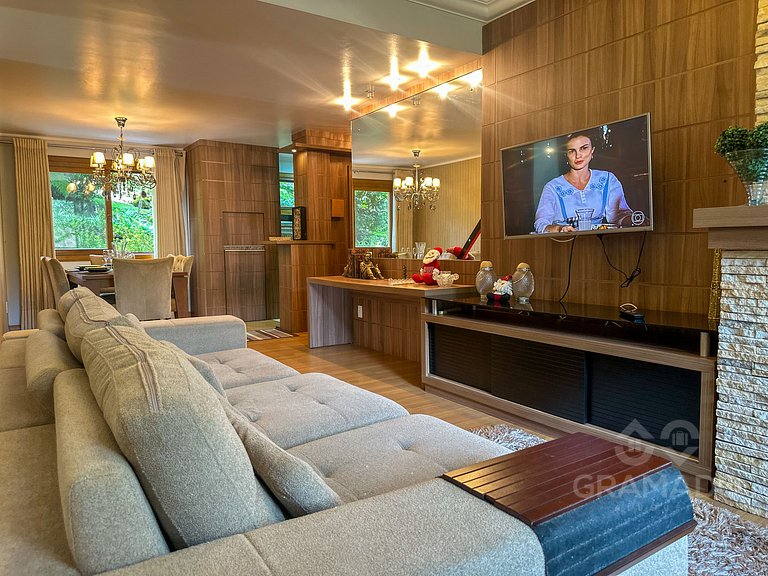 Conforto, 2Q + Lareira e Churrasqueira+Wiffi+Vaga