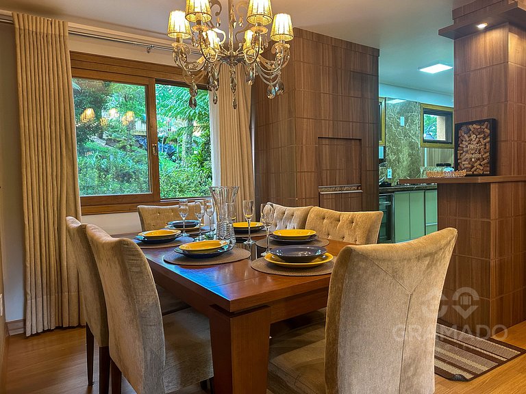 Conforto, 2Q + Lareira e Churrasqueira+Wiffi+Vaga