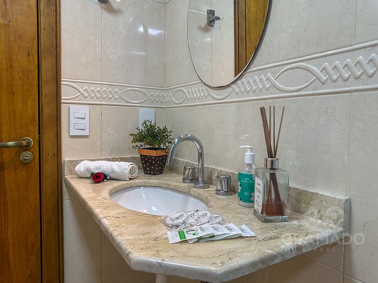 Conforto, 2Q + Lareira e Churrasqueira+Wiffi+Vaga