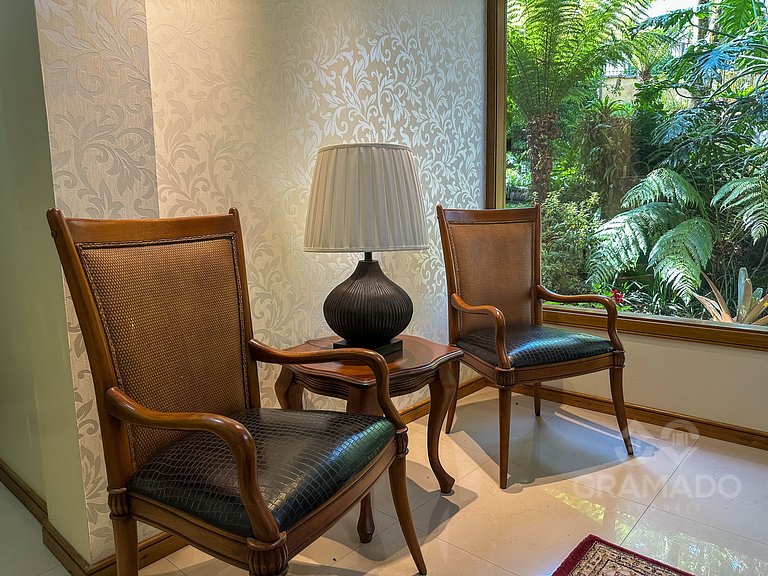 Conforto, 2Q + Lareira e Churrasqueira+Wiffi+Vaga