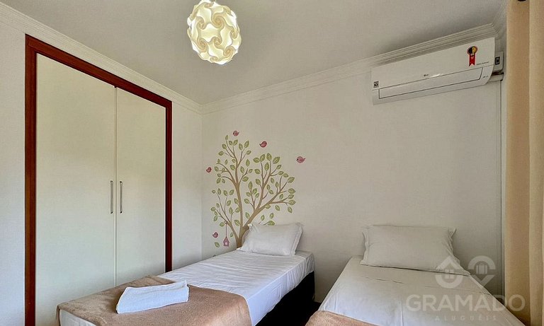 Espaço Gourmet, Lareira,Ar, Wifi, 02 Vagas Garagem - Proximo