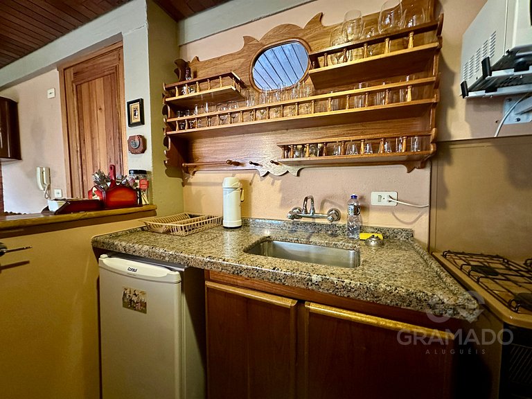 Romântico e Prático - Lareira + Garagem - Lago Negro