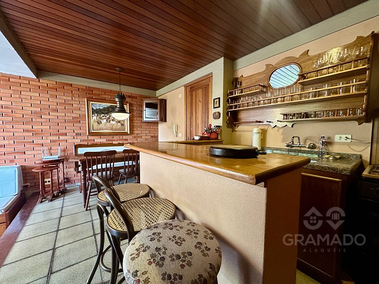 Romântico e Prático - Lareira + Garagem - Lago Negro