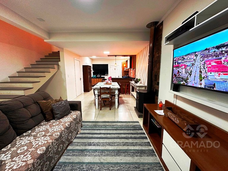 Sua Experiência na Serra Gaúcha • Duplex Charmoso + Lareira+