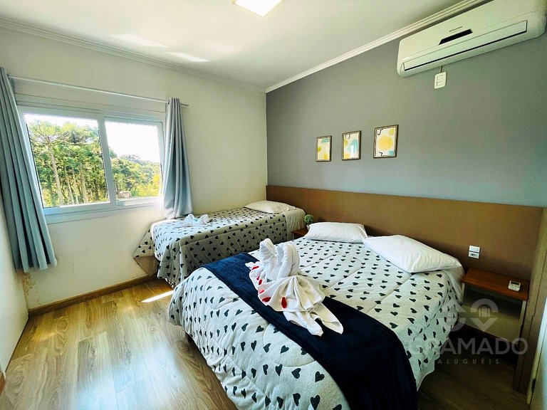 Sua Experiência na Serra Gaúcha • Duplex Charmoso + Lareira+