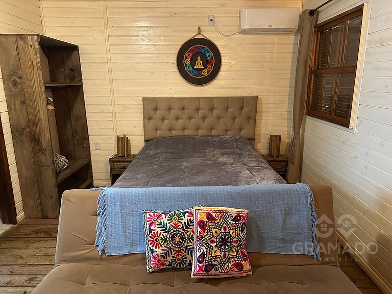Cabana com Cachoeira e Piscina Natural - Gramado