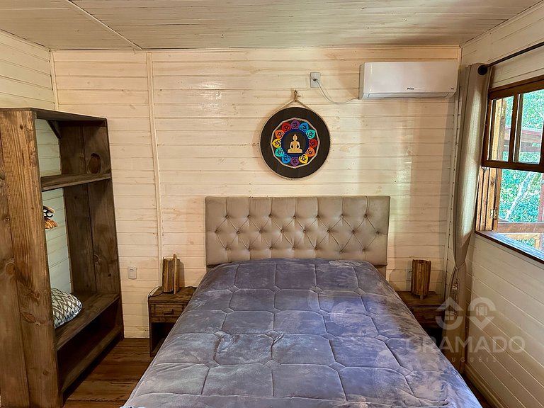Cabana com Cachoeira e Piscina Natural - Gramado