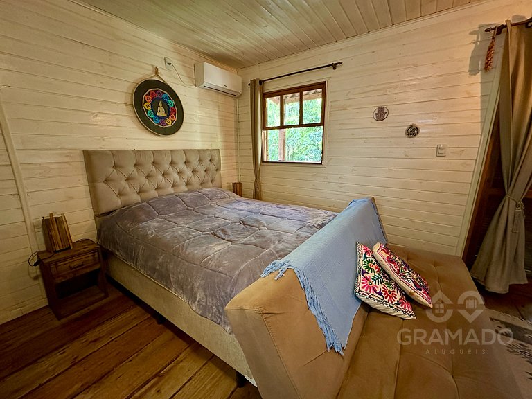 Cabana com Cachoeira e Piscina Natural - Gramado